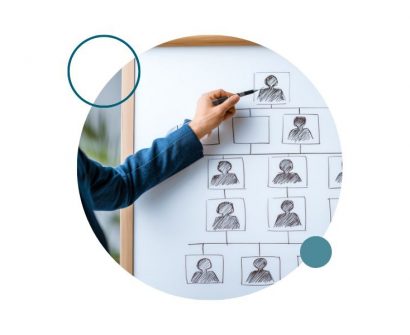 Organigrama empresarial utilizado para representar la estructura interna de una organización dentro de un proceso de desarrollo organizacional y gestión de recursos humanos.